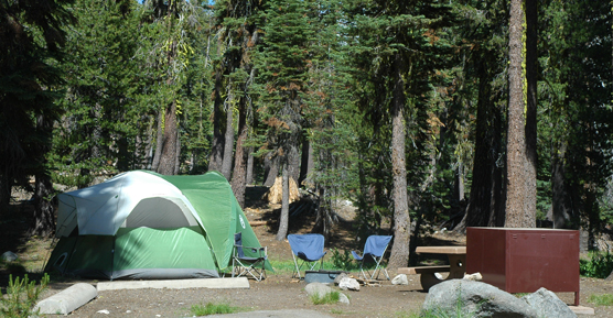 Campsite at Summit Lake Campground