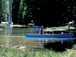 canoes on Manzanita Lake