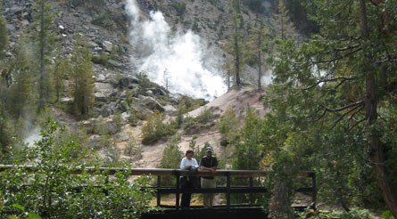 Hikers on the Devils Kitchen trail
