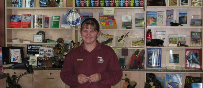 Lassen Association bookstore in the Kohm Yah-mah-nee Visitor Center