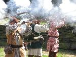 Firing Flintlocks at Harpers Ferry