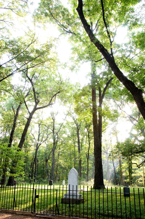 Pioneer Cemetery containing the gravesite of Abraham Lincoln's mother Nancy Hanks Lincoln.