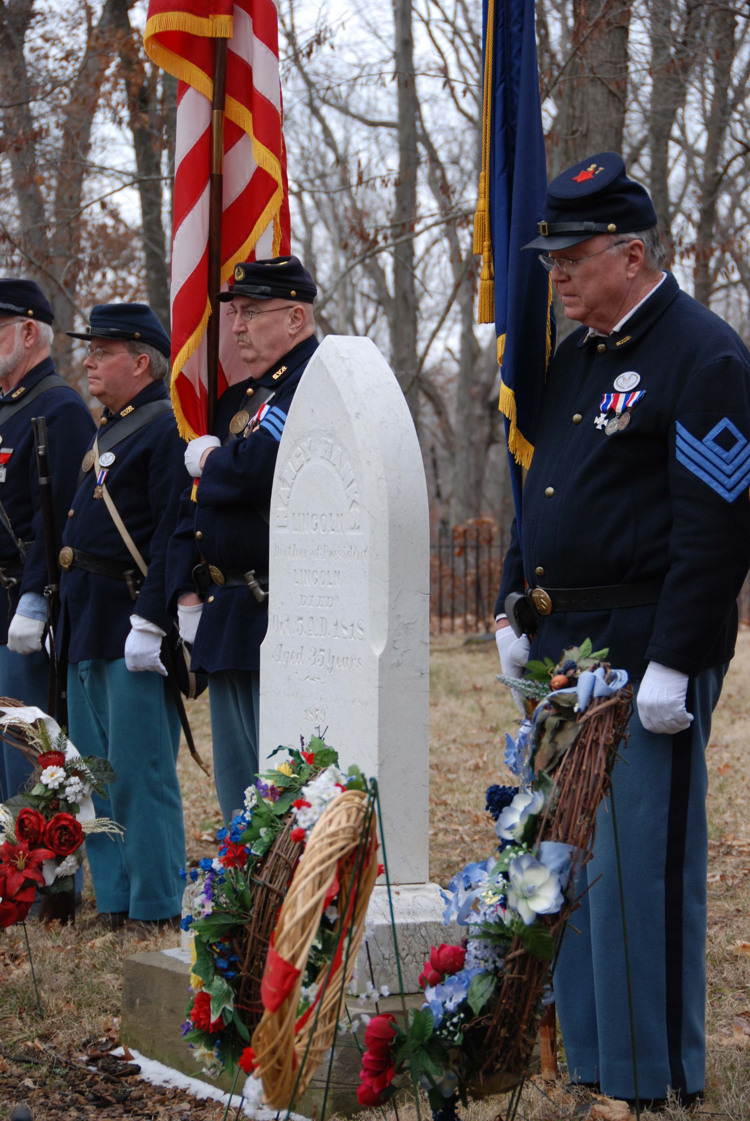 Lincoln Day at Nancy Hanks Lincoln's Gravesite