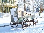 Lincoln neighborhood in winter