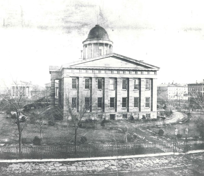 Old State Capitol looking east ca 1858