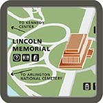 Map of Lincoln Memorial