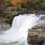 Little River Falls in the fall season