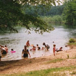 Fun in the water at Canyon Mouth Area