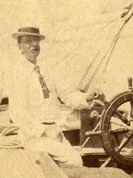 Charles Longfellow yachting, c. 1885