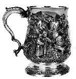 Charles Longfellow's silver christening cup.