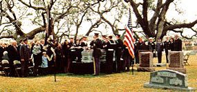 President Johnson's funeral at the LBJ Ranch