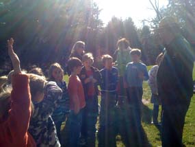 Students with Tim Maguire