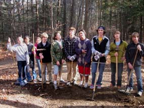 WUHS Students volunteering