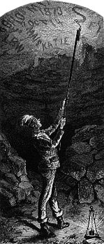 Smoke-writing in Mammoth Cave