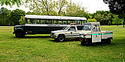 An alternative fuel bus, truck and cart