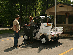 GEM electric vehicle with ranger