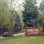 Driving in to Mammoth Cave National Park