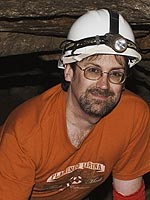Visitor on the Wild Cave Tour