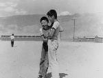 Two boys laughing