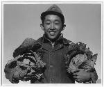 Richard Kobayashi, Farmer with Cabbages