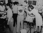 Newcomers Receive Vaccinations