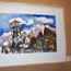 Henry Fukuhara painting on display at Manzanar. NPS Photo.
