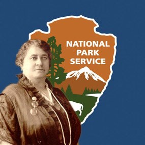 Maggie L. Walker with National Park Service Arrowhead