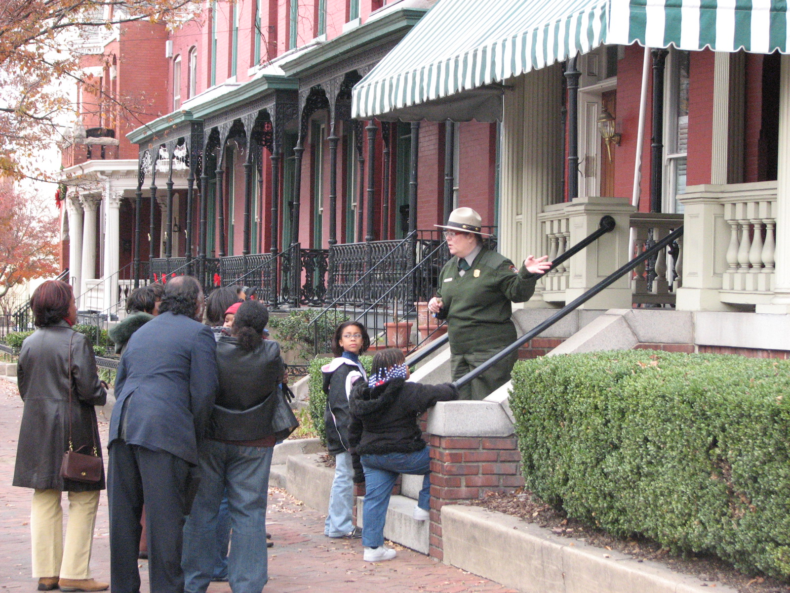 Visitors to Maggie Walker's home