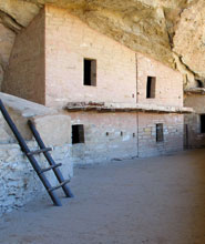 View of courtyard in Balcony House