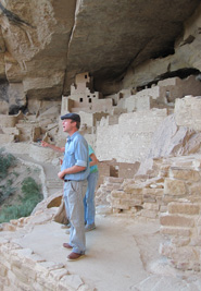 CCC (Civilian Conservation Corps) boy at Cliff Palace