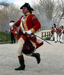 British officer at North Bridge