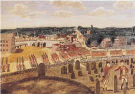 British troops entering Concord