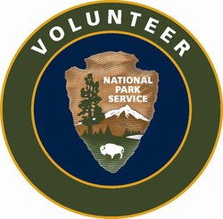 The VIP logo consisting of the NPS Arrowhead and the word "Volunteer" above it.