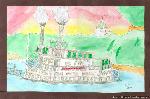 Watercolor painting of the Padel Ford.