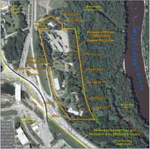Map of the Bureau of Mines General Site