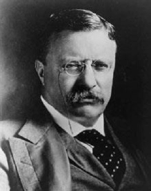 A portrait of President Theodore Roosevelt.
