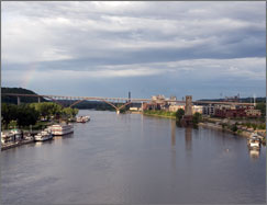 View from Wabasha Bridge.