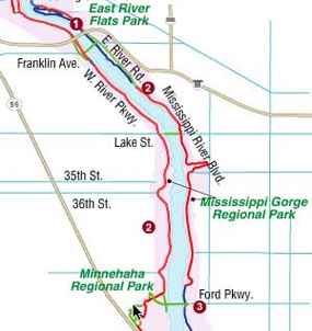 Map of Section 12 of the Trail User Guide