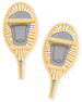 A pair of snowshoes.