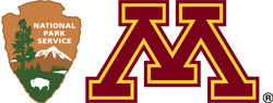 Logos of the University of Minnesota and the National Park Service.