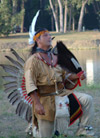American Indian dancer