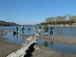 NPS cultural resource specialists at shiwreck site
