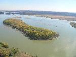 A small island by the Vermillion River