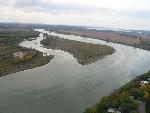 Island just upriver of Yankton