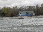 House damaged by floodwaters