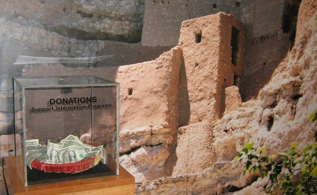 Donation Box at Montezuma Castle