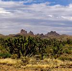 The red spires of Castle Peaks.