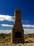 Relic chimney at ghosttown of Hart