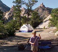 photo of camper at Caruthers Canyon