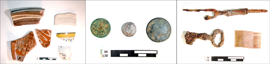 Artifacts recovered from the Middle Ford Ferry Tavern